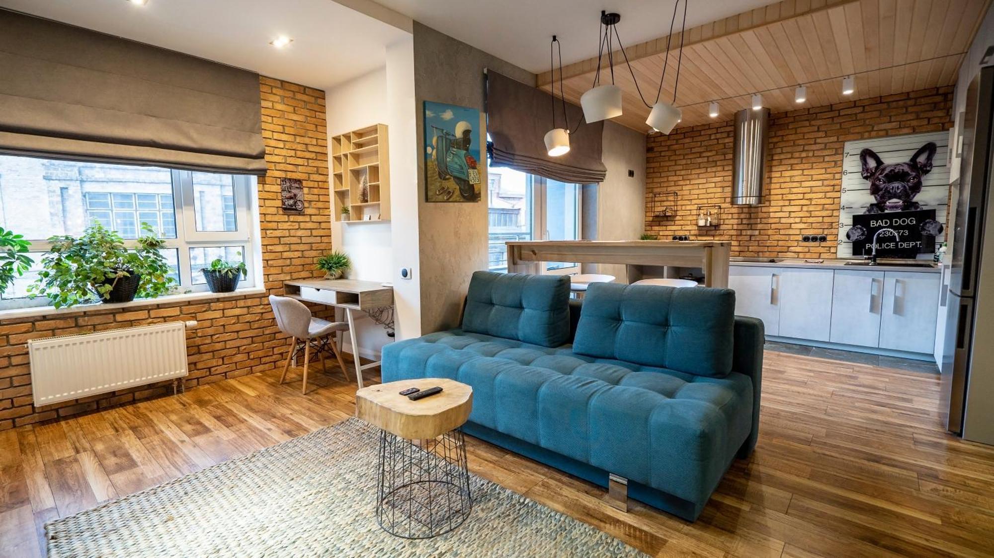 Loft Studio Near Smart Plaza Polytech, Center 基輔 外观 照片
